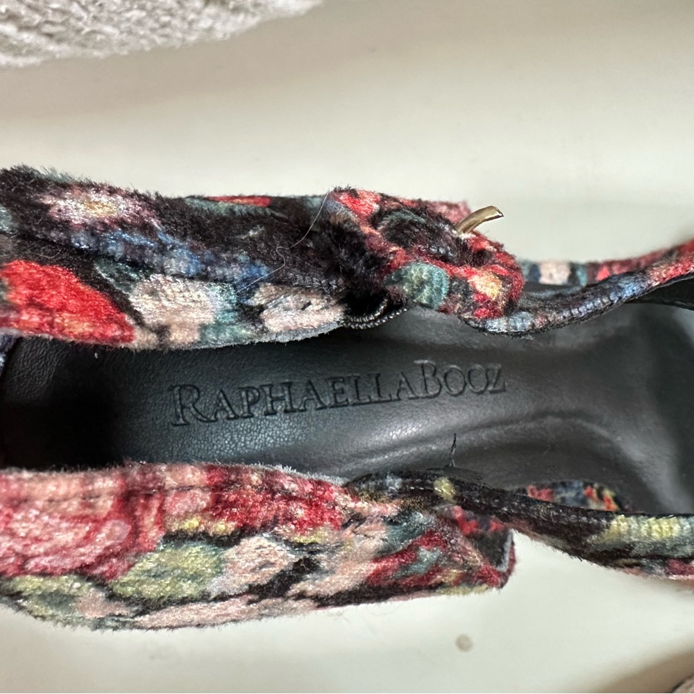 NWOT Anthropologie Raphaella Booz Floral Embellished Women's Heels Sz 10 - Picture 13 of 13